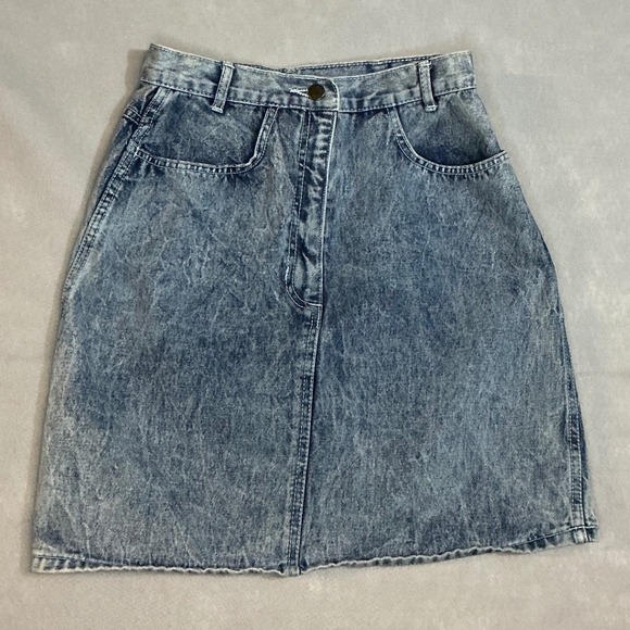 Too Cool For School Dresses & Skirts - Vintage Acid Wash Denim Jean Skirt Too Cool For School Size 11